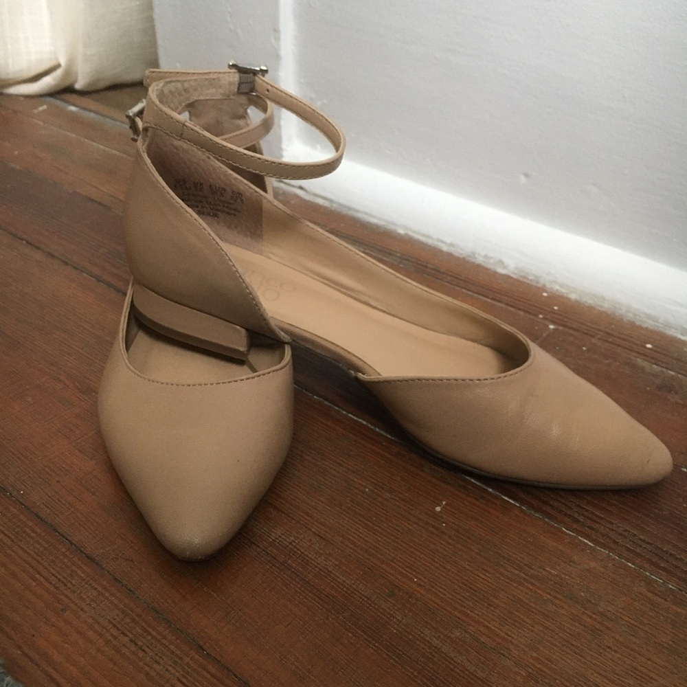 Franco Sarto Leather D’Orsay Flat